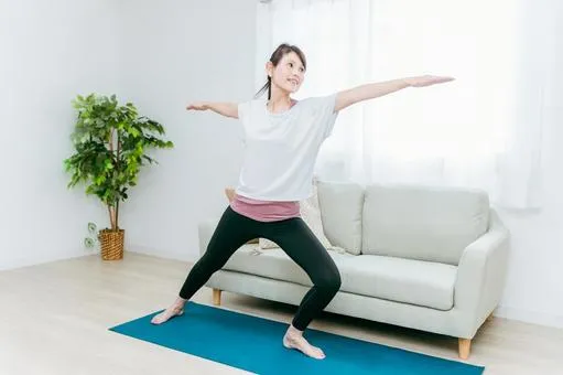 woman training