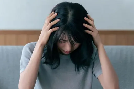 A woman who is struggling